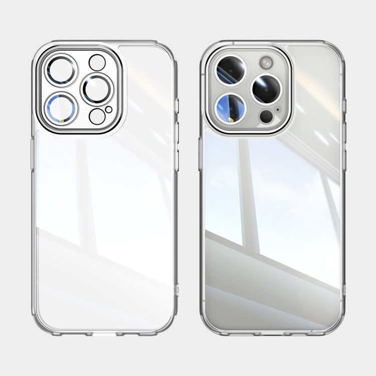 For iPhone 16 Plus Acrylic Hybrid TPU Armor Shockproof Phone Case(Transparent) by buy2fix