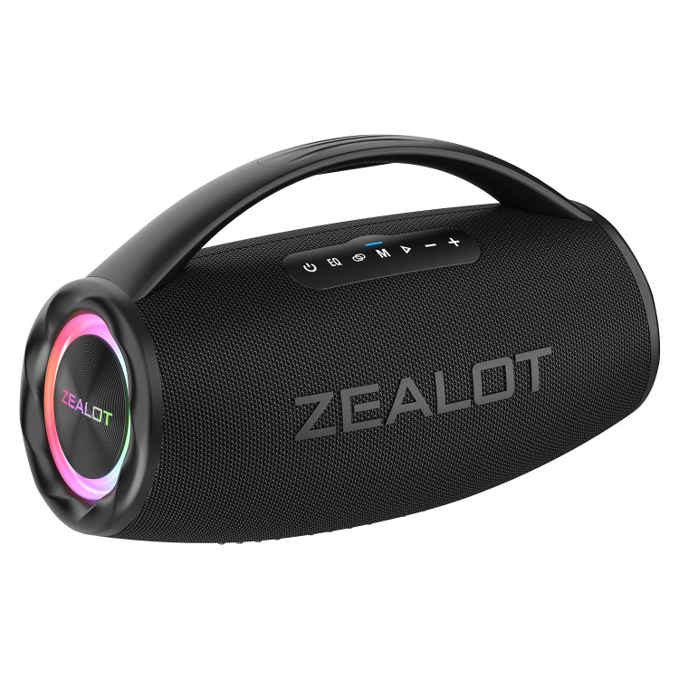 Zealot S97 80W Outdoor Portable RGB Light Bluetooth Speaker(Black) - Waterproof Speaker by ZEALOT | Online Shopping UK | buy2fix