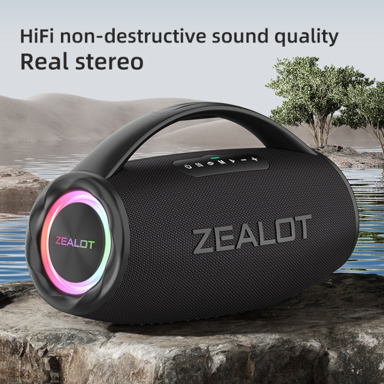 Zealot S97 80W Outdoor Portable RGB Light Bluetooth Speaker(Camouflage) - Waterproof Speaker by ZEALOT | Online Shopping UK | buy2fix