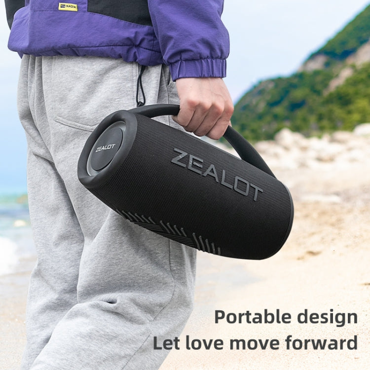 Zealot S97 80W Outdoor Portable RGB Light Bluetooth Speaker(Blue) - Waterproof Speaker by ZEALOT | Online Shopping UK | buy2fix