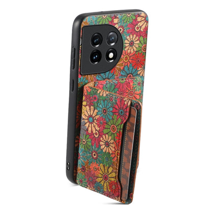 For OnePlus 11 Card Slot Holder Phone Case(Spring Green) by buy2fix