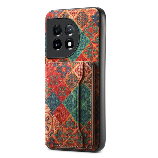 For OnePlus 11 Card Slot Holder Phone Case(Winter Blue) by buy2fix