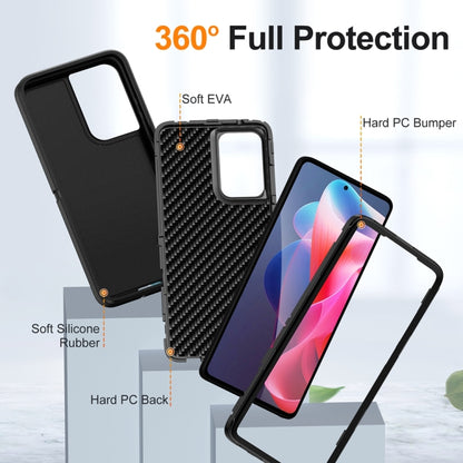 For Motorola Moto G Play 5G 2024 Life Waterproof Rugged PC + Silicone Phone Case(Black) - Motorola Cases by buy2fix | Online Shopping UK | buy2fix