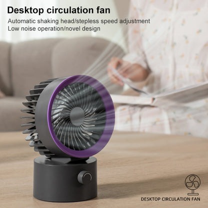 TGVIS LLD-F87 Desktop Circulating Fan Oscillating Version(White) - Electric Fans by TGVIS | Online Shopping UK | buy2fix