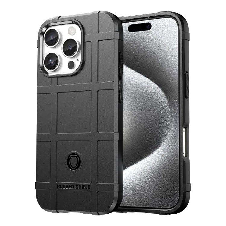 For iPhone 16 Pro Full Coverage Shockproof TPU Phone Case(Black) - iPhone 16 Pro Cases by buy2fix | Online Shopping UK | buy2fix