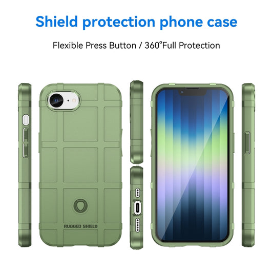 For iPhone 16e Full Coverage Shockproof TPU Phone Case(Green) by buy2fix