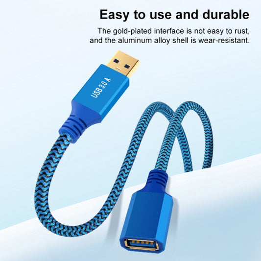 Printer / Hard Disk USB 3.0 Male to Female Extension Cable, Length:2m(Blue) by buy2fix