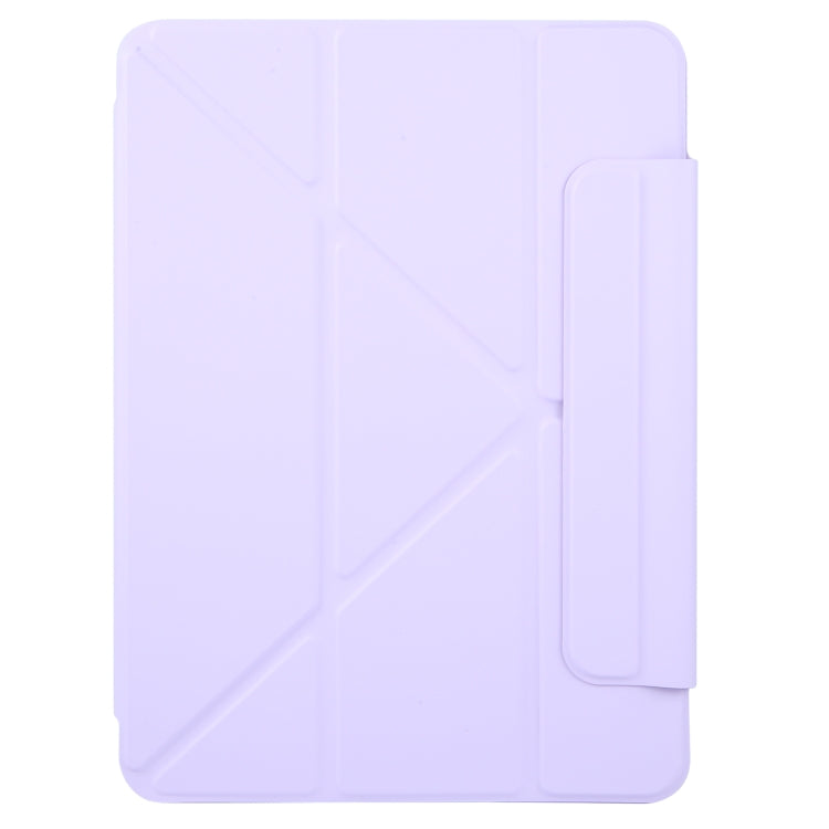 For iPad Pro 13 2025 / 2024 Y-Shape Double-sided Clip Magnetic Smart Tablet Case(Purple) by buy2fix