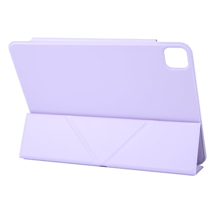 For iPad Pro 13 2025 / 2024 Y-Shape Double-sided Clip Magnetic Smart Tablet Case(Purple) by buy2fix