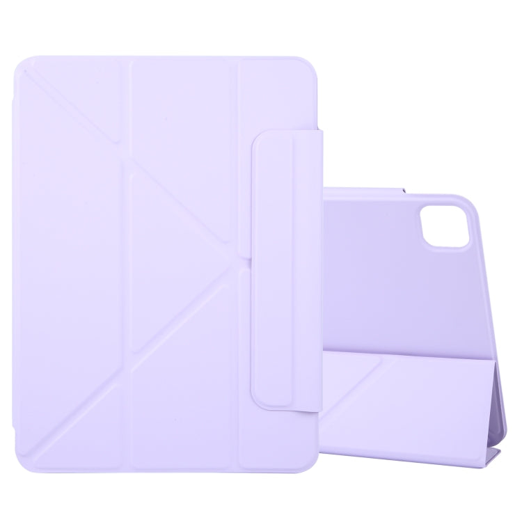 For iPad Pro 11 2024 Y-Shape Double-sided Clip Magnetic Smart Tablet Case(Purple) - iPad Pro 11 2024 Cases by buy2fix | Online Shopping UK | buy2fix