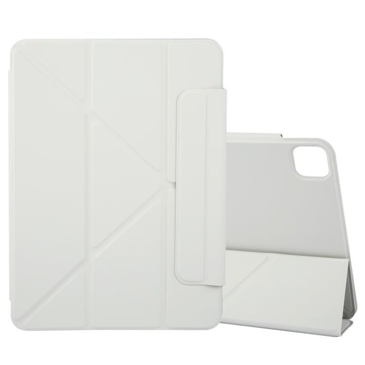 For iPad Pro 11 2022 / 2021 / 2020 Y-Shape Double-sided Clip Magnetic Smart Tablet Case(Light Grey) - iPad Pro 11 (2022/2021) Cases by buy2fix | Online Shopping UK | buy2fix