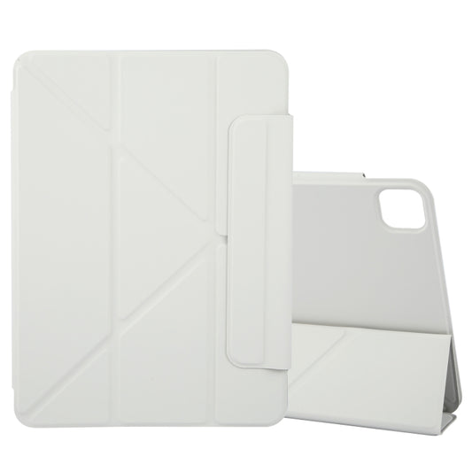 For iPad Pro 11 2022 / 2021 / 2020 Y-Shape Double-sided Clip Magnetic Smart Tablet Case(Light Grey) - iPad Pro 11 (2022/2021) Cases by buy2fix | Online Shopping UK | buy2fix