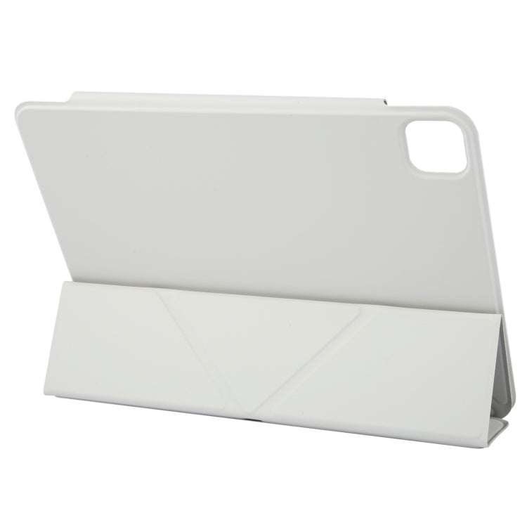For iPad Pro 11 2022 / 2021 / 2020 Y-Shape Double-sided Clip Magnetic Smart Tablet Case(Light Grey) - iPad Pro 11 (2022/2021) Cases by buy2fix | Online Shopping UK | buy2fix