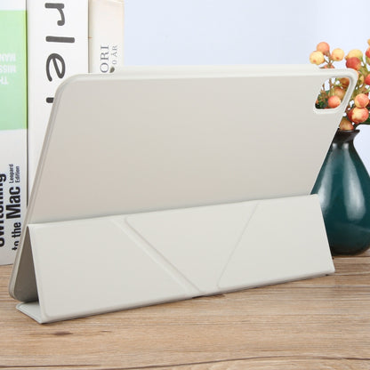 For iPad Pro 11 2022 / 2021 / 2020 Y-Shape Double-sided Clip Magnetic Smart Tablet Case(Light Grey) - iPad Pro 11 (2022/2021) Cases by buy2fix | Online Shopping UK | buy2fix