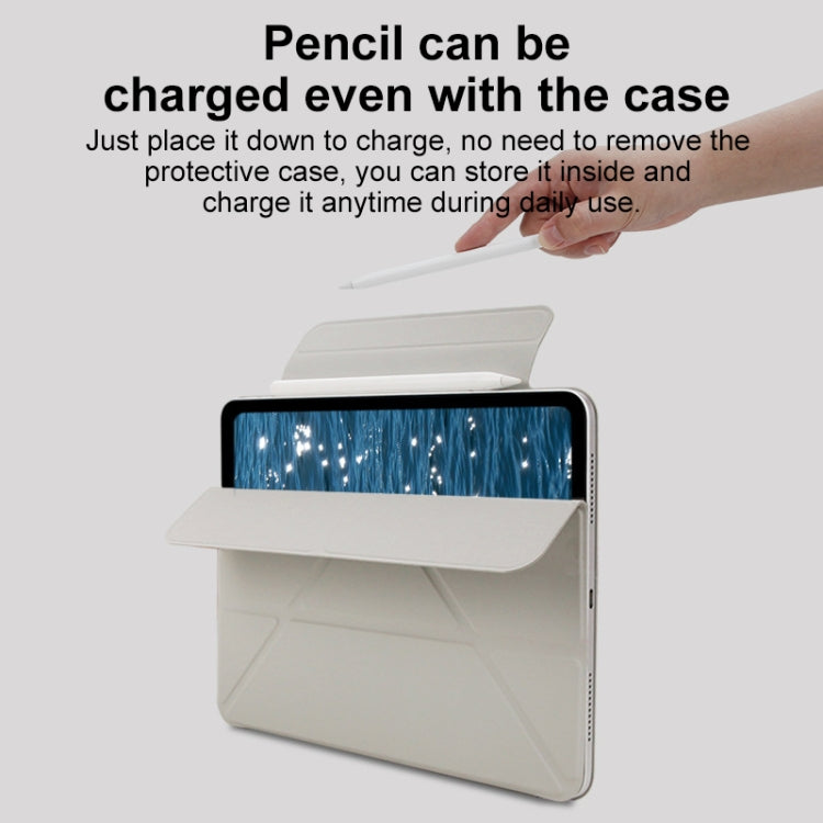 For iPad Pro 11 2022 / 2021 / 2020 Y-Shape Double-sided Clip Magnetic Smart Tablet Case(Blue) - iPad Pro 11 (2022/2021) Cases by buy2fix | Online Shopping UK | buy2fix