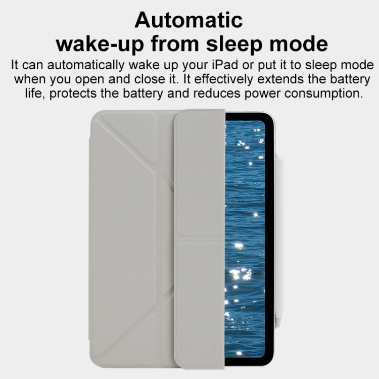 For iPad Air 2022 / 2020 10.9 Y-Shape Double-sided Clip Magnetic Smart Tablet Case(Blue) - iPad Air (2022) / (2020) 10.9 Cases by buy2fix | Online Shopping UK | buy2fix