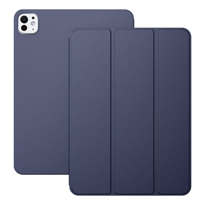 For iPad Pro 13 2024 Ultra-thin Double-sided Clip Magnetic Smart Tablet Case(Dark Blue) - iPad Pro 13 2024 Cases by buy2fix | Online Shopping UK | buy2fix