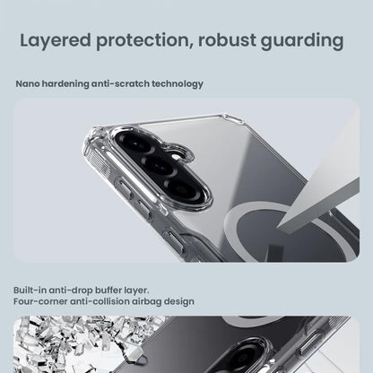 For Samsung Galaxy A56 5G NILLKIN Ultra Clear Magnetic PC + TPU Phone Case(Transparent) - Galaxy Phone Cases by NILLKIN | Online Shopping UK | buy2fix