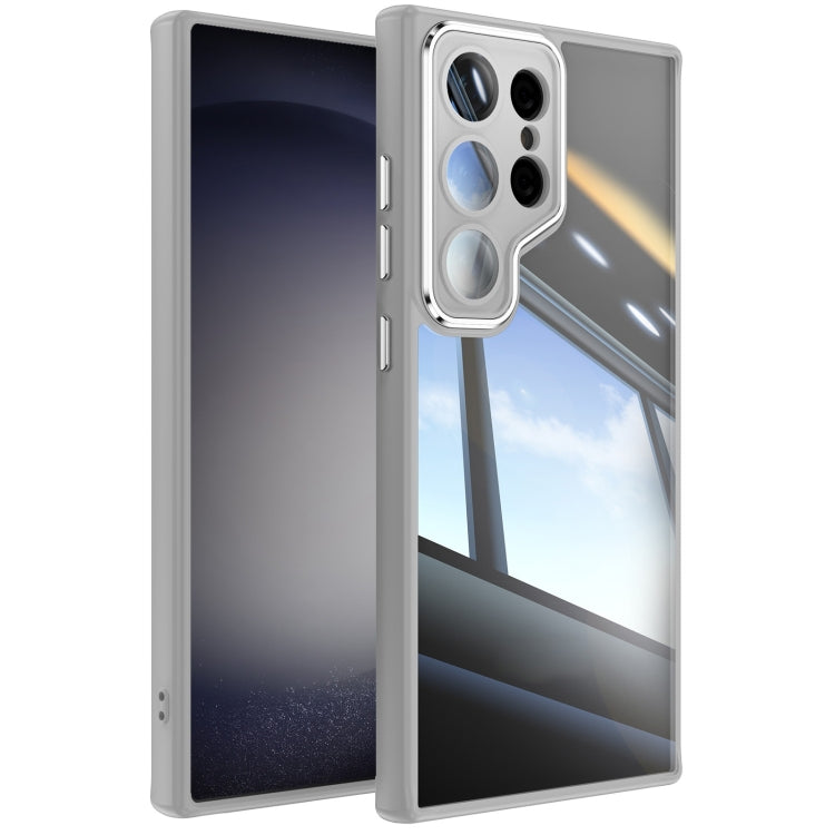 For Samsung Galaxy S25 Ultra 5G Acrylic Hybrid TPU Armor Shockproof Phone Case(Grey) by buy2fix