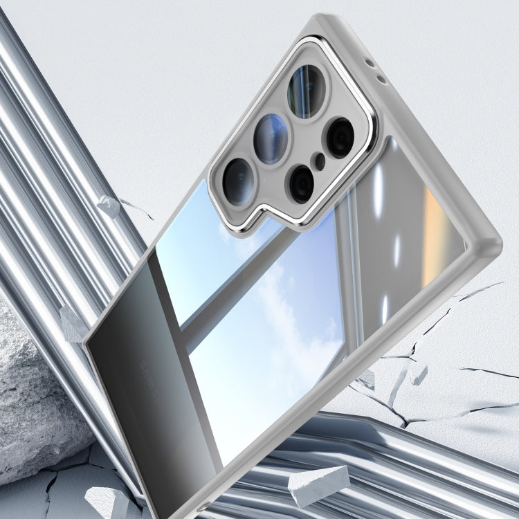 For Samsung Galaxy S25 Ultra 5G Acrylic Hybrid TPU Armor Shockproof Phone Case(Grey) by buy2fix