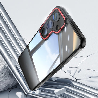 For Samsung Galaxy S25+ 5G Acrylic Hybrid TPU Armor Shockproof Phone Case(Black Red) by buy2fix