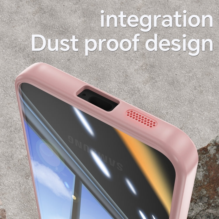 For Samsung Galaxy S25+ 5G Acrylic Hybrid TPU Armor Shockproof Phone Case(Pink) by buy2fix