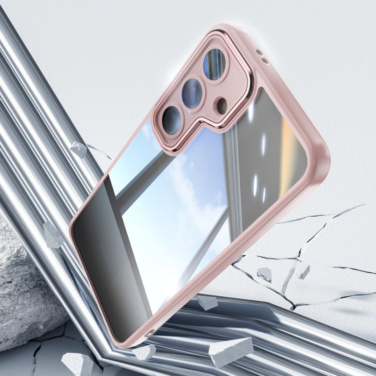 For Samsung Galaxy S25+ 5G Acrylic Hybrid TPU Armor Shockproof Phone Case(Pink) by buy2fix