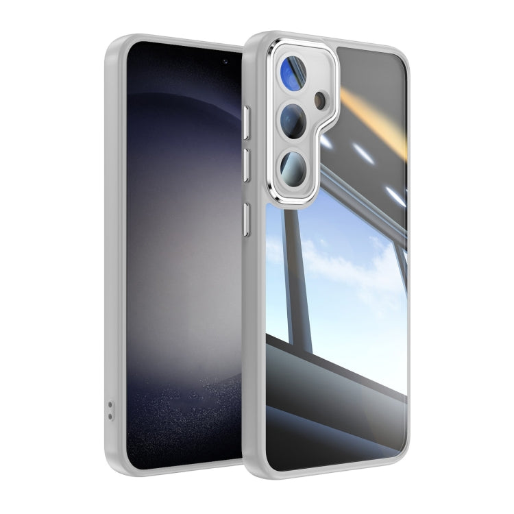 For Samsung Galaxy S25+ 5G Acrylic Hybrid TPU Armor Shockproof Phone Case(Grey) by buy2fix
