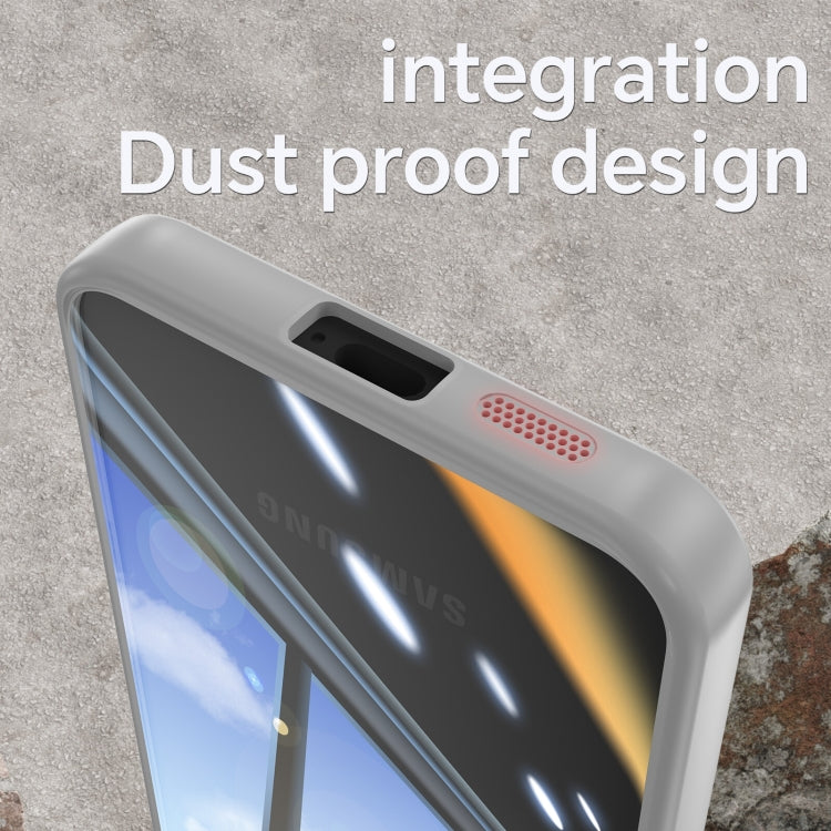 For Samsung Galaxy S25+ 5G Acrylic Hybrid TPU Armor Shockproof Phone Case(Grey) by buy2fix