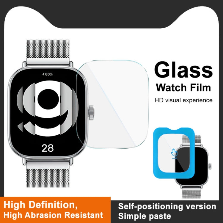 For Xiaomi Redmi Watch 4 IMAK Tempered Glass Watch Protective Film Self-contained Positioning Version - Screen Protector by imak | Online Shopping UK | buy2fix