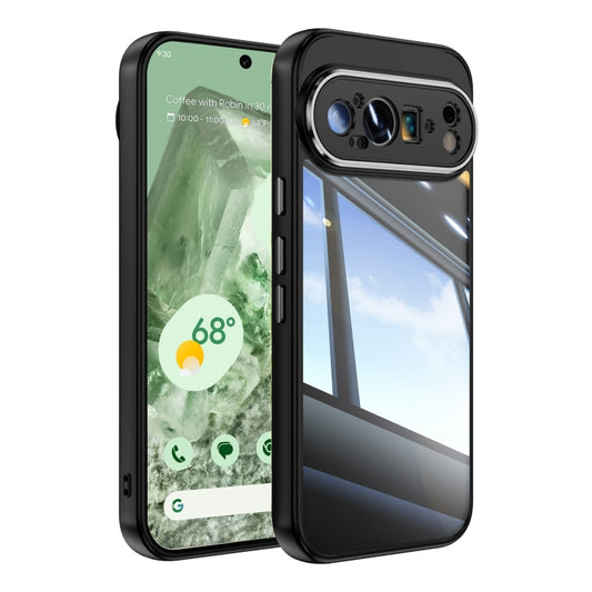 For Google Pixel 9 Pro Acrylic Hybrid TPU Armor Shockproof Phone Case(Black) by buy2fix