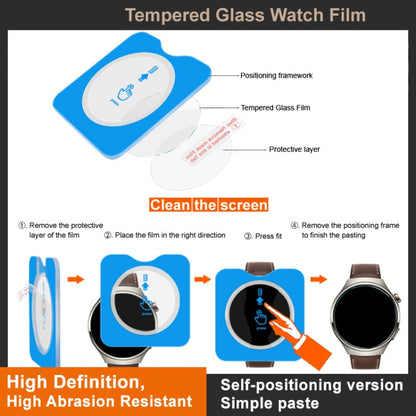 For Samsung Galaxy Watch6 Classic 43mm IMAK Tempered Glass Watch Protective Film Self-contained Positioning Version - Screen Protector by imak | Online Shopping UK | buy2fix