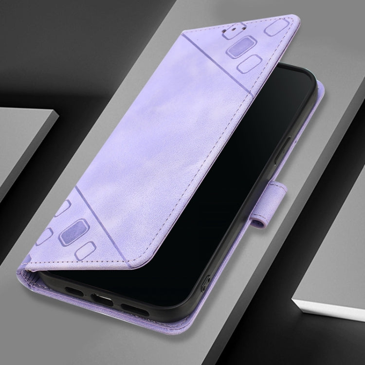 For Tecno Spark Go 2024 / Spark 20C Skin Feel Embossed Leather Phone Case(Light Purple) by buy2fix
