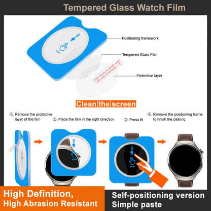 For Garmin Forerunner 165 IMAK Tempered Glass Watch Protective Film Self-contained Positioning Version - Screen Protector by imak | Online Shopping UK | buy2fix