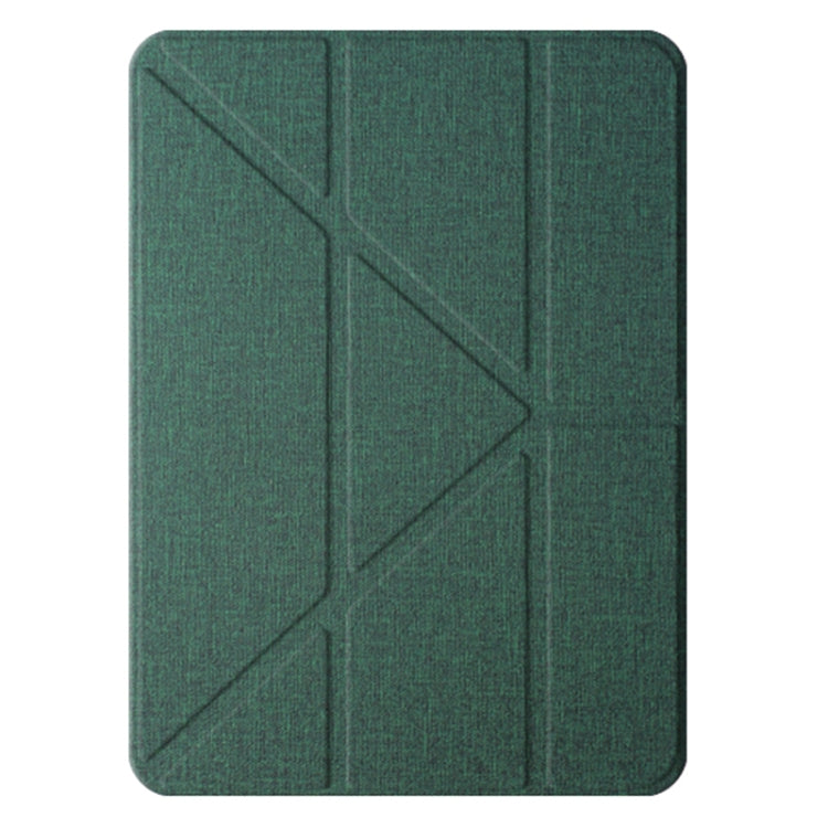 For iPad Air 13 2024 Mutural Multi-fold Smart Leather Tablet Case(Green) - iPad Air 13 2024 Cases by Mutural | Online Shopping UK | buy2fix