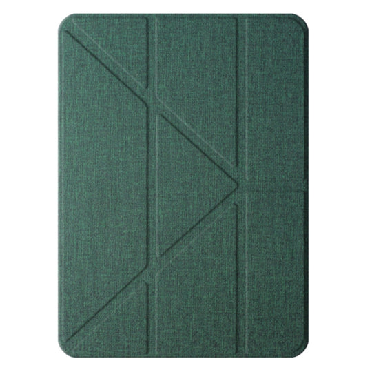 For iPad Air 13 2026 / 2025 / 2024 Mutural Multi-fold Smart Leather Tablet Case(Green)