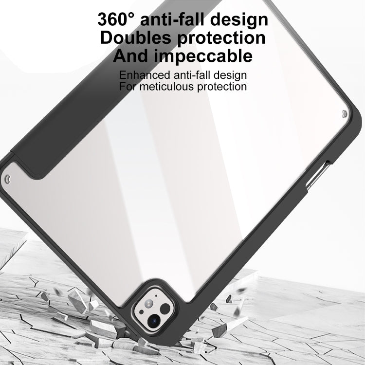 For iPad Pro 11 2025 / 2024 Mutural Pinyue Series Smart Leather Tablet Case(Black) by Mutural