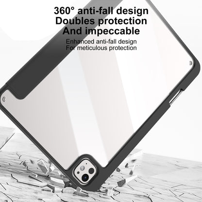For iPad Pro 11 2025 / 2024 Mutural Pinyue Series Smart Leather Tablet Case(Black) by Mutural