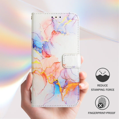 For Google Pixel 9 PT003 Marble Pattern Flip Leather Phone Case(Galaxy Marble White) - Google Cases by buy2fix | Online Shopping UK | buy2fix