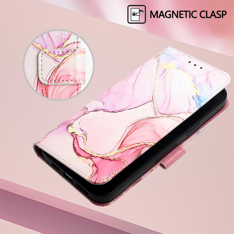 For Google Pixel 10 Pro XL PT003 Marble Pattern Flip Leather Phone Case(Rose Gold) - Google Cases by buy2fix | Online Shopping UK | buy2fix