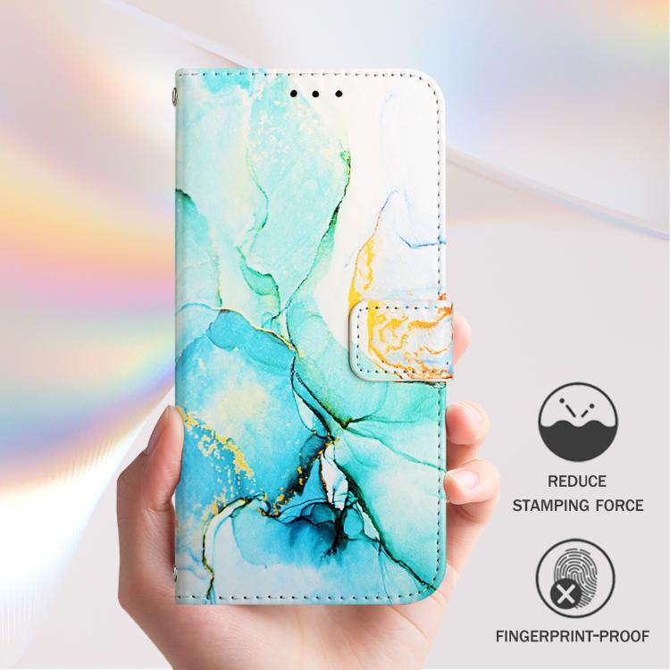 For Google Pixel 10 Pro XL PT003 Marble Pattern Flip Leather Phone Case(Green) - Google Cases by buy2fix | Online Shopping UK | buy2fix