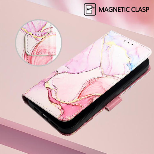 For Google Pixel 10 / 10 Pro PT003 Marble Pattern Flip Leather Phone Case(Rose Gold) - Google Cases by buy2fix | Online Shopping UK | buy2fix