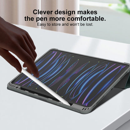 For iPad Pro 11 2025 / 2024 Mutural PC Hybrid TPU Leather Smart Tablet Case(Red) by Mutural