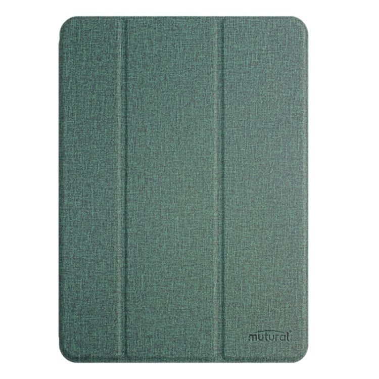 For iPad Pro 11 2025 / 2024 Mutural YASHI Series Tablet Leather Smart Case(Green) by Mutural