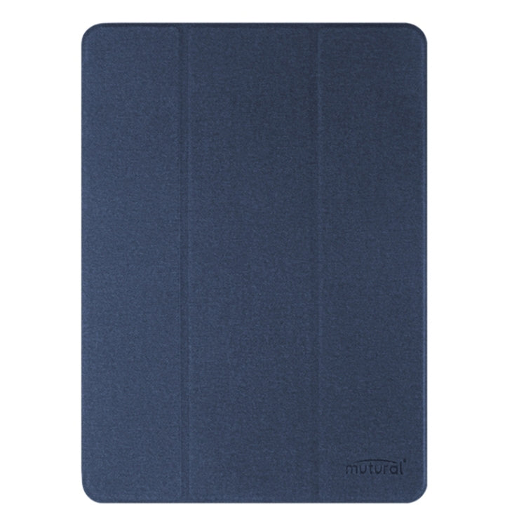 For iPad Air 11 2024 / Air 2022 10.9 Mutural YASHI Series Tablet Leather Smart Case(Blue) - iPad Air 11 2024 Cases by Mutural | Online Shopping UK | buy2fix