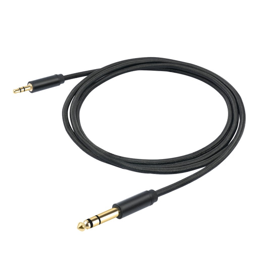 3662-3662BK 3.5mm Male to 6.35mm Male Stereo Amplifier Audio Cable, Length:3m(Black) by buy2fix