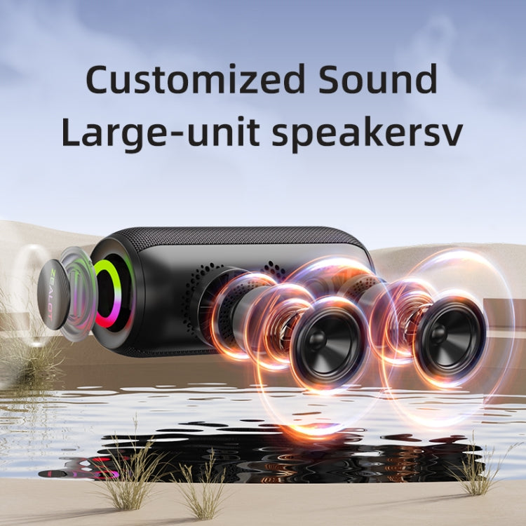 Zealot S32 Max 20W High Power Bluetooth Speaker with RGB Light(Black) - Desktop Speaker by ZEALOT | Online Shopping UK | buy2fix