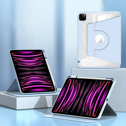 For iPad Pro 11 2022 / Air 2022 10.9 Magnetic Split Leather Smart Tablet Case with Pen Slot(Sky Blue) - iPad Pro 12.9 (2020) Cases by buy2fix | Online Shopping UK | buy2fix