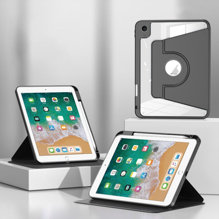 For iPad Air / Air 2 / 9.7 2017 / 2018 Magnetic Split Leather Smart Tablet Case with Pen Slot(Black) - iPad 9.7 (2018) & (2017) Cases by buy2fix | Online Shopping UK | buy2fix