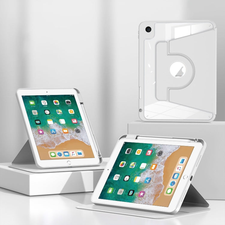 For iPad Air / Air 2 / 9.7 2017 / 2018 Magnetic Split Leather Smart Tablet Case with Pen Slot(White) - iPad 9.7 (2018) & (2017) Cases by buy2fix | Online Shopping UK | buy2fix